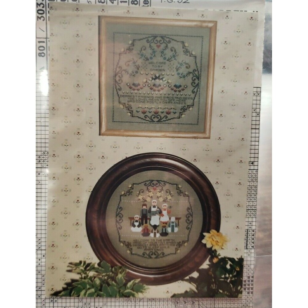 TOLD IN A GARDEN Counted Cross Stitch Chart Pattern BABY GARDEN Amish Vintage